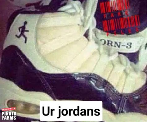 fake jordan shoes meme|rip off jordans meme.